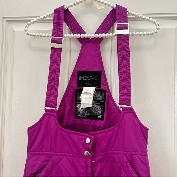 Head 3m vintage adjustable snow suit zippers worn once purple Barbie pink - Picture 8 of 8